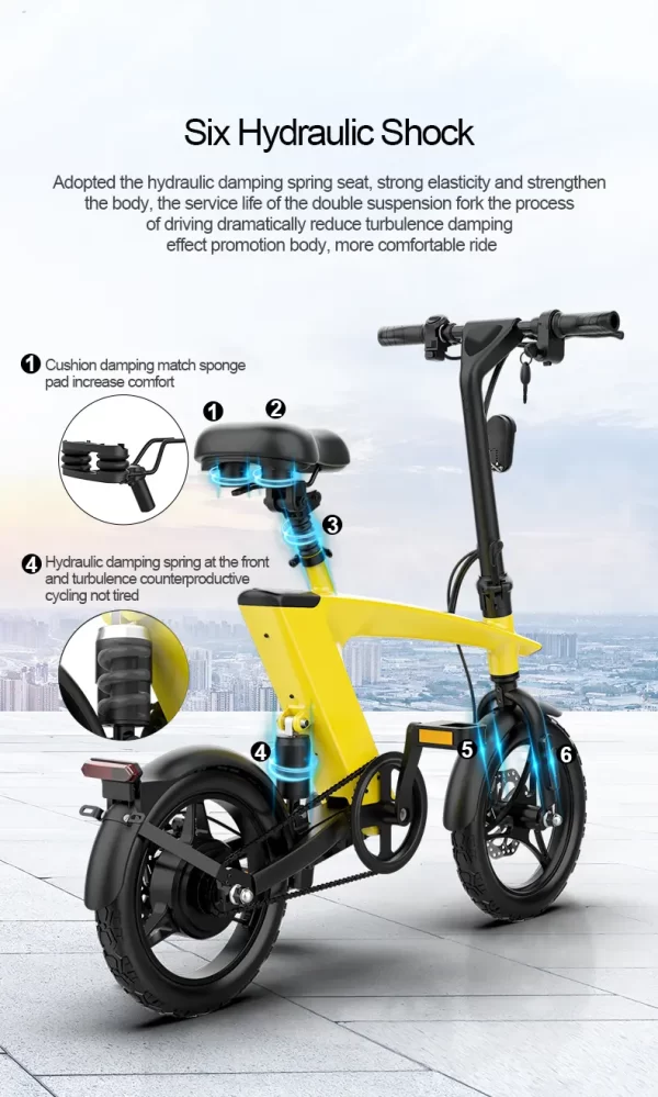 Foldable E-Bike - Top Speed 25km/h - Image 6