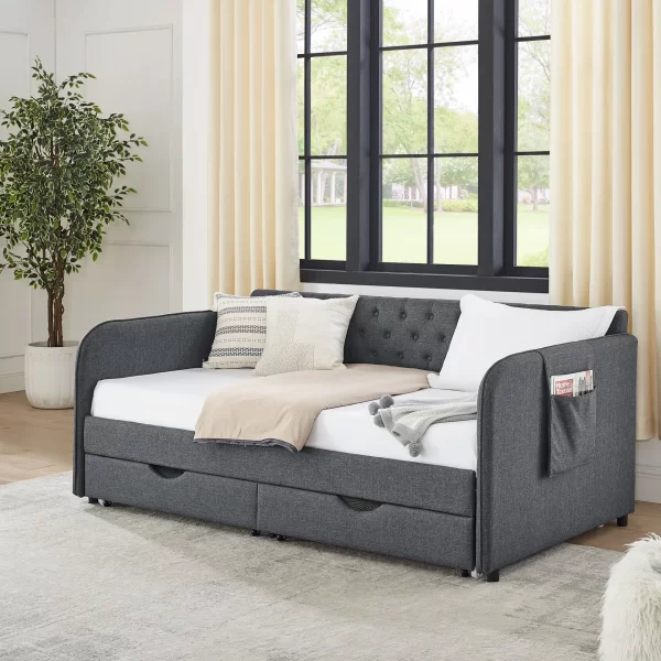 Twin Size Daybed /Trundle Bed & Storage Drawers - Image 2