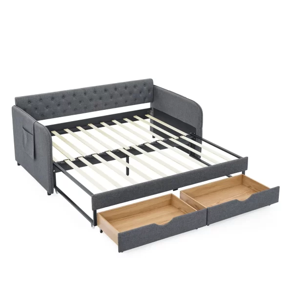 Twin Size Daybed /Trundle Bed & Storage Drawers - Image 9