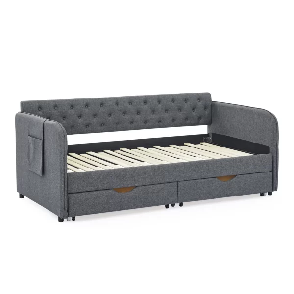 Twin Size Daybed /Trundle Bed & Storage Drawers - Image 12