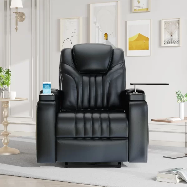 Power Home Theater Leather Recliner - Image 2