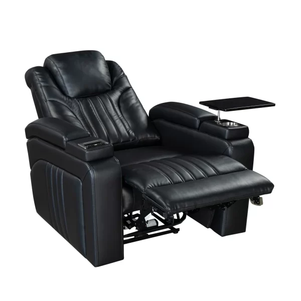 Power Home Theater Leather Recliner - Image 9