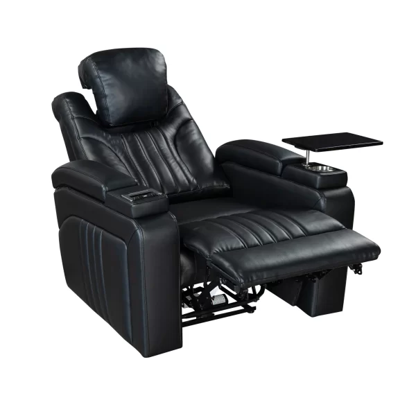 Power Home Theater Leather Recliner - Image 11