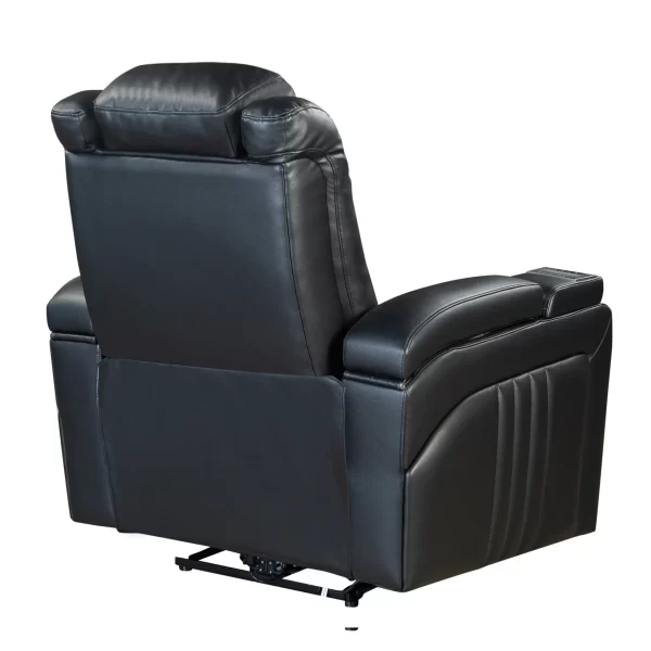 Power Home Theater Leather Recliner - Image 15