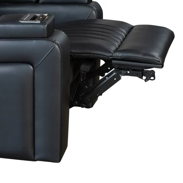 Power Home Theater Leather Recliner - Image 18