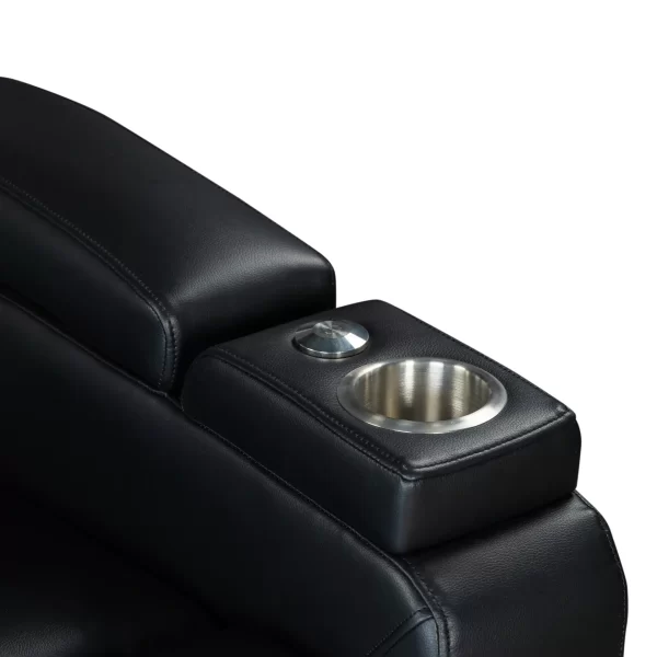 Power Home Theater Leather Recliner - Image 20