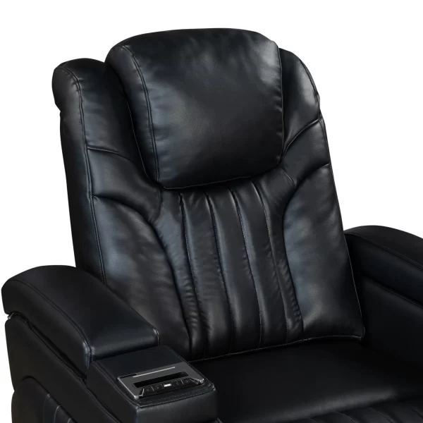 Power Home Theater Leather Recliner - Image 23