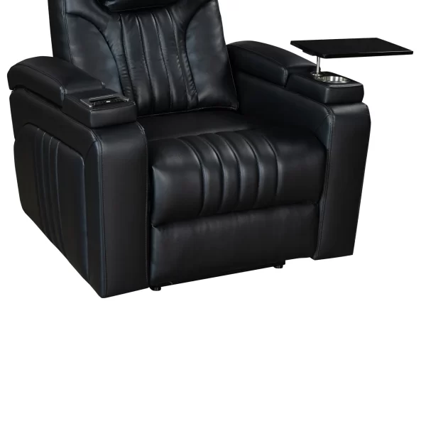 Power Home Theater Leather Recliner - Image 25