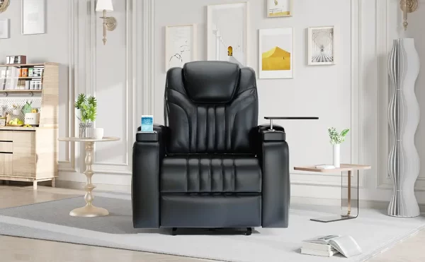 Power Home Theater Leather Recliner - Image 28