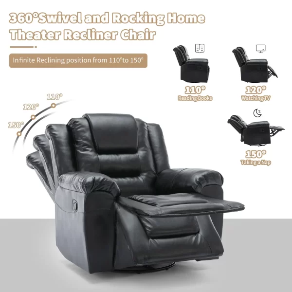 3 Seater Home Theater Recliner Manual Recliner - Image 3