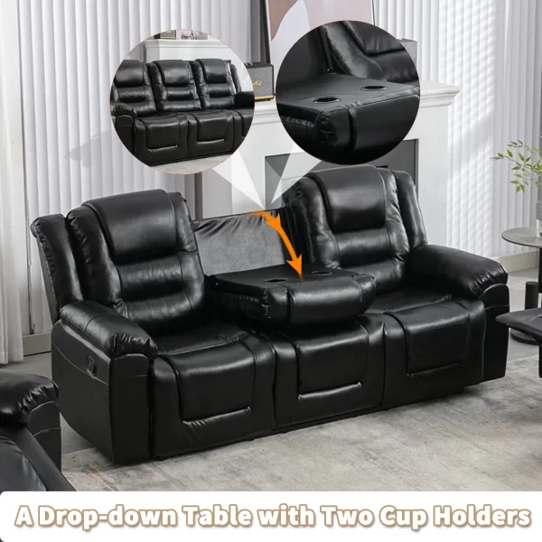 3 Seater Home Theater Recliner Manual Recliner - Image 5