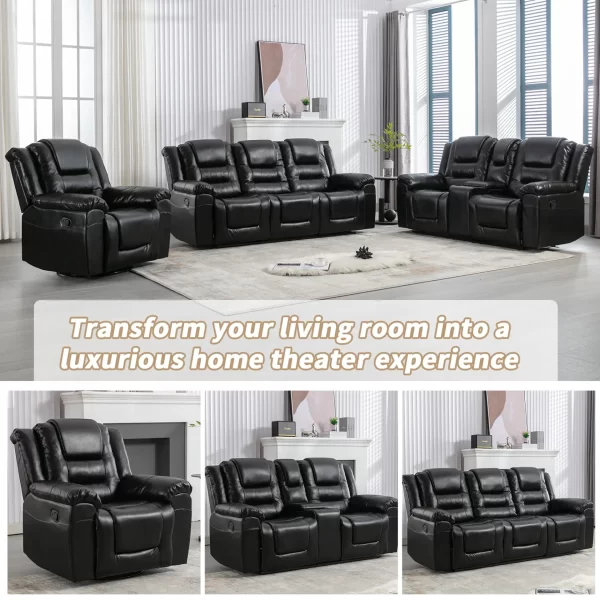 3 Seater Home Theater Recliner Manual Recliner - Image 6