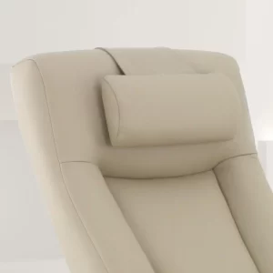 Top Grain Leather Recliner and Ottoman with Pillow