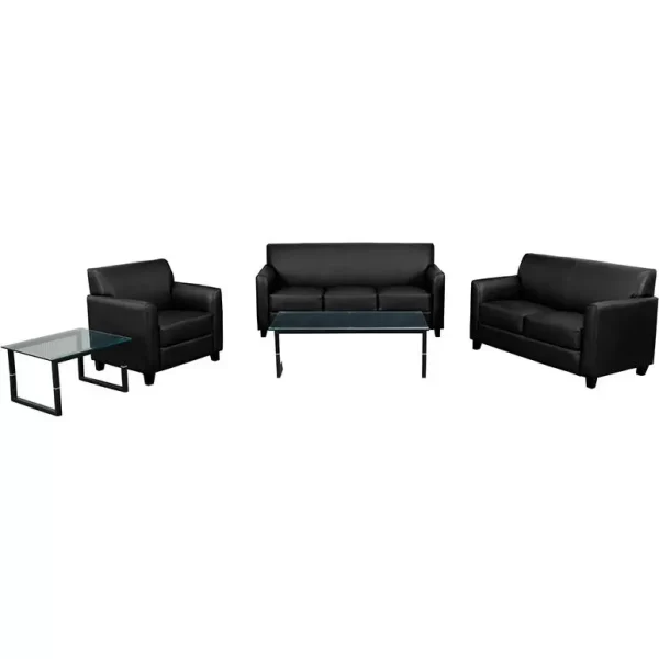 Diplomat Reception Set in Black Leather - Image 2