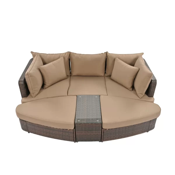 6-Piece Patio Round Sofa Set - Image 7