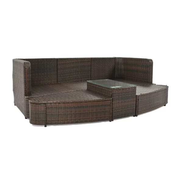 6-Piece Patio Round Sofa Set - Image 12