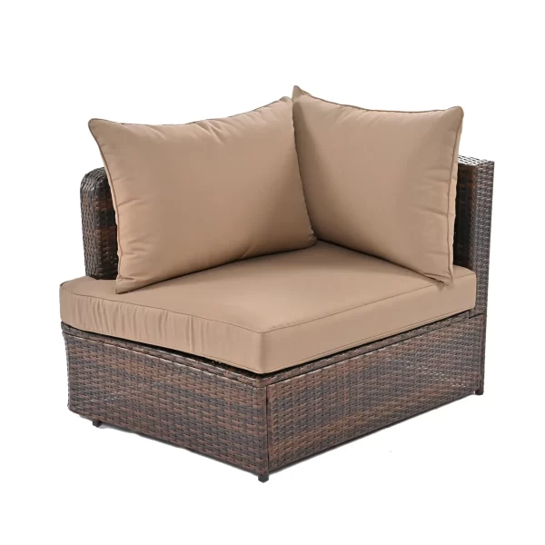 6-Piece Patio Round Sofa Set - Image 13